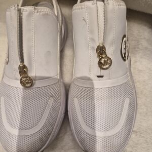 Michael Kors White Slip-On Sneakers